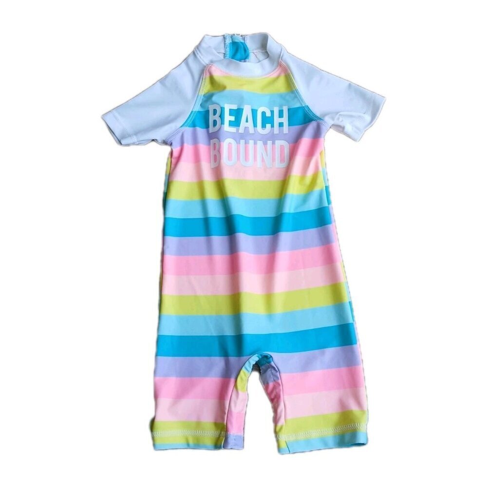 George One Piece Girls Swimsuit 18-24 Nylon & Spandex Very Good Condition